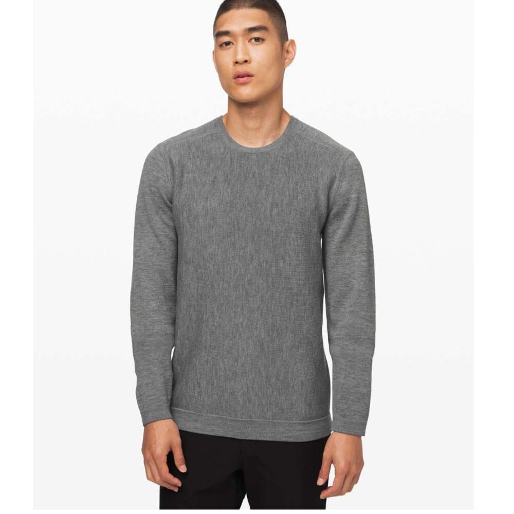 Lululemon Alpine Air Crew Heathered Core Medium Grey Small